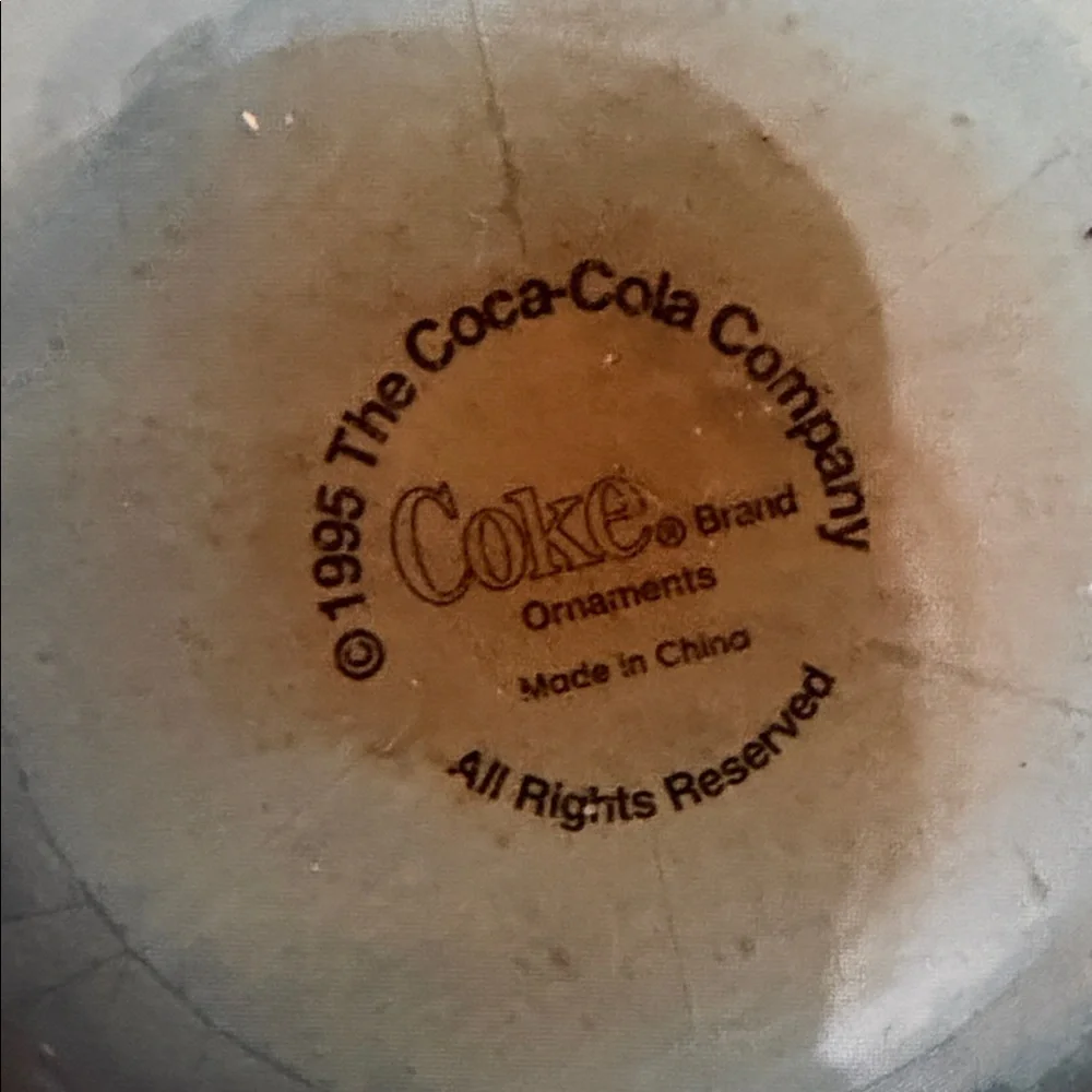 Collectible Vintage Christmas 1995 Coca-Cola Polar Bear NIB ornament